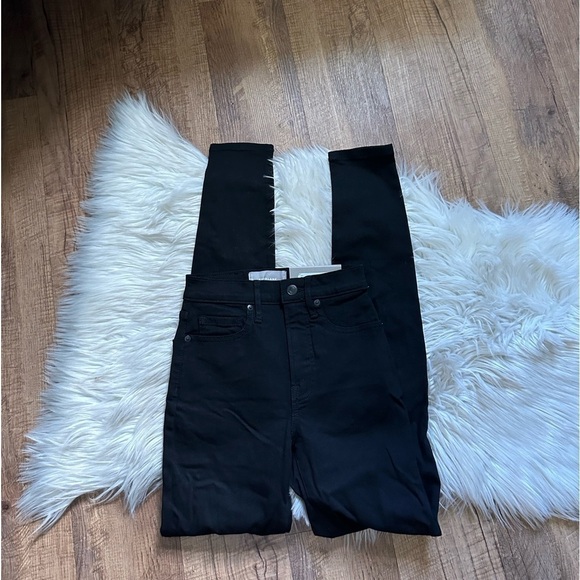 EVERLANE The Authentic Stretch High Rise Skinny Jean In Black - Picture 3 of 6